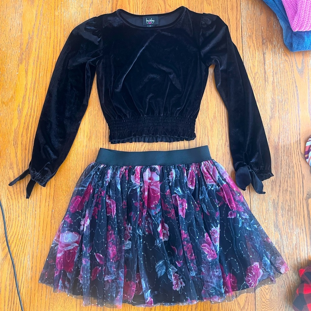 By & By Girl Skirt & Shirt Set 10/12